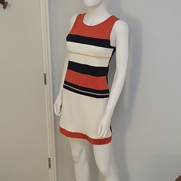 LAUNDRY BY SHELLI SEGAL Girl's Color Block Chain Jersey Dress - Picture 2 of 15